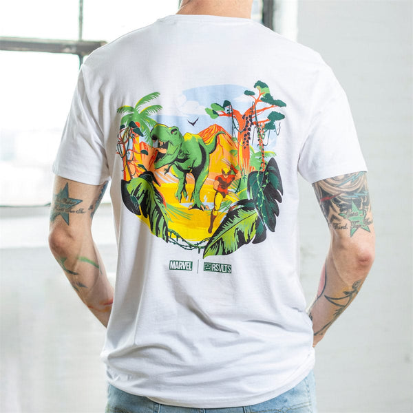 L GRINDLODGE x LOV S/S フルカラーTEE 刺繍 marvel-crewneck-t-shirt-x-men-