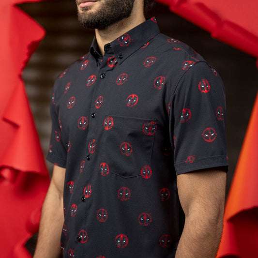 RSVLTS Marvel Short Sleeve Shirt Deadpool "The Anti-Hero" – KUNUFLEX Short Sleeve Shirt