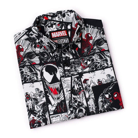 rsvlts-marvel-short-sleeve-shirt-marvel-85th-anniversary-spider-vs-symbiote-kunuflex-short-sleeve-shirt