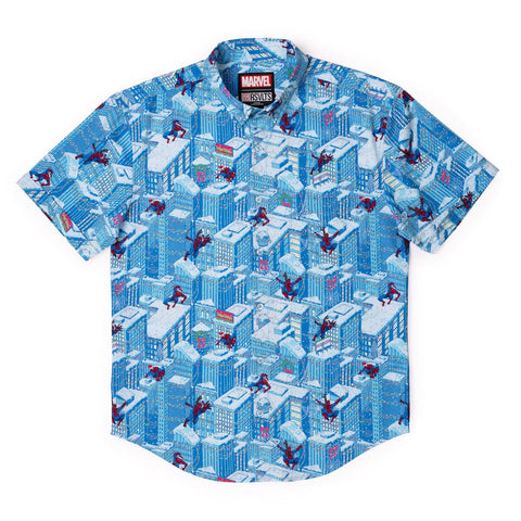 rsvlts-marvel-short-sleeve-shirt-marvel-spider-man-is-coming-to-town-kunuflex-short-sleeve-shirt
