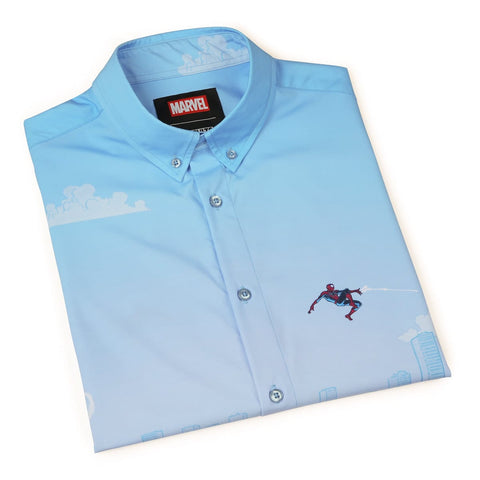rsvlts-marvel-short-sleeve-shirt-spider-man-skyline-slingin-kunuflex-short-sleeve-shirt-spider-man-skyline-slingin-kunuflex-short-sleeve-shirt