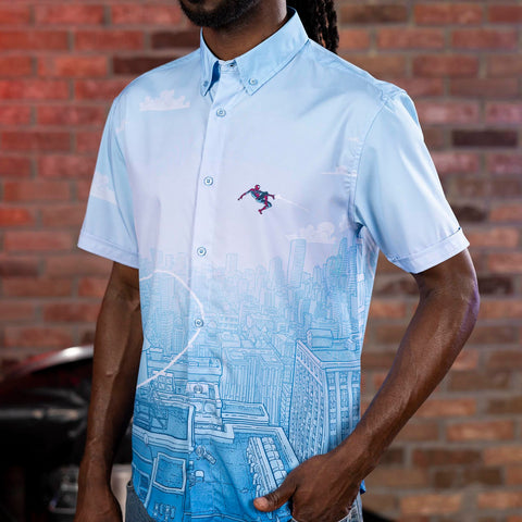 rsvlts-marvel-short-sleeve-shirt-spider-man-skyline-slingin-kunuflex-short-sleeve-shirt-spider-man-skyline-slingin-kunuflex-short-sleeve-shirt