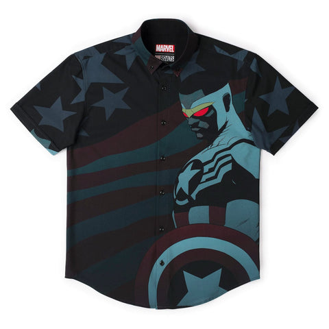 Marvel RFMTS985-BLK_Small Shirt, Black, S Men's Marvel RFMTS985-BLK_Small Shirt, Black, S Men's