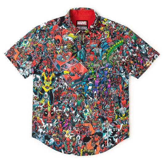 RSVLTS XS Marvel Short Sleeve Shirt Deadpool "Wade Parade" – KUNUFLEX Short Sleeve Shirt Deadpool "Wade Parade" – KUNUFLEX Short Sleeve Shirt