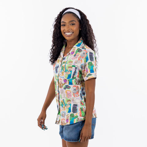 rsvlts-minecraft-womens-short-sleeve-shirt-minecraft-mob-menagerie-womens-kunuflex-short-sleeve-shirt-minecraft-mob-menagerie-womens-kunuflex-short-sleeve-shirt