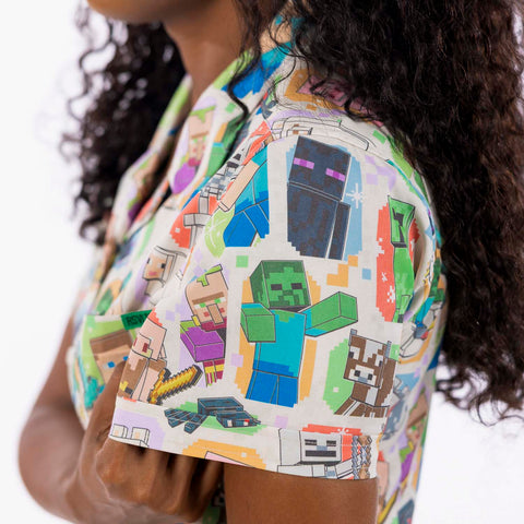 rsvlts-minecraft-womens-short-sleeve-shirt-minecraft-mob-menagerie-womens-kunuflex-short-sleeve-shirt-minecraft-mob-menagerie-womens-kunuflex-short-sleeve-shirt