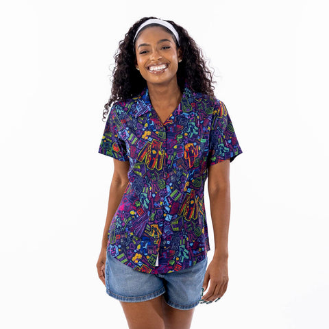 rsvlts-minecraft-womens-short-sleeve-shirt-minecraft-neon-block-party-womens-kunuflex-short-sleeve-shirt-minecraft-neon-block-party-womens-kunuflex-short-sleeve-shirt