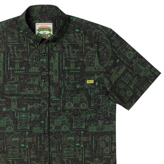 RSVLTS XS Nickelodeon Short Sleeve Shirt Teenage Mutant Ninja Turtles "Greenprints" – KUNUFLEX Short Sleeve Shirt Teenage Mutant Ninja Turtles "Greenprints" – KUNUFLEX Short Sleeve Shirt