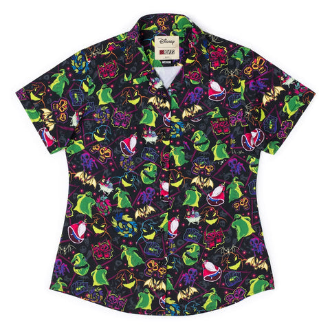 rsvlts-xs-nightmare-before-christmas-womens-short-sleeve-shirt-disney-tim-burtons-the-nightmare-before-christmas-oogie-boogie-always-wins-womens-kunuflex-short-sleeve-shirt-disney-tim-burtons-the-nightmare-before-christmas-oogie-boogie-always-wins-womens-kunuflex-short-sleeve-shirt