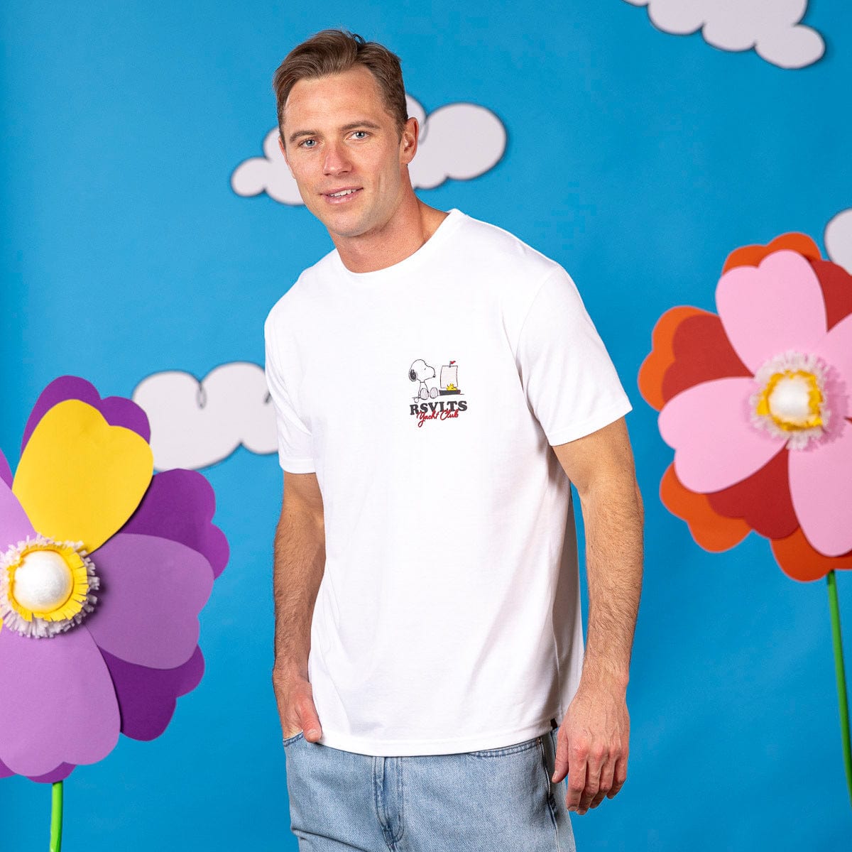 【MCNCHIPS X FOGBOW】Afternoon tee Joah Brown Twist Tee Cotton Fog 632TS - Free Shipping at