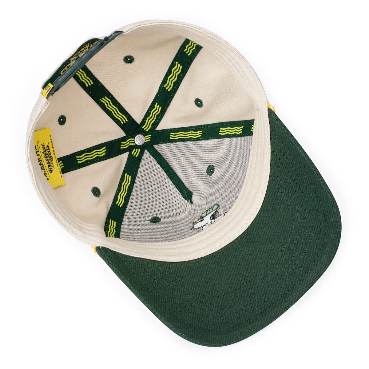 Peanuts Snoopy Good Grief Golf Team Hat | Bioworld White Snapback | NWT Retro 80 Peanuts Snoopy Good Grief Golf Team Bioworld | Mercari main image 2