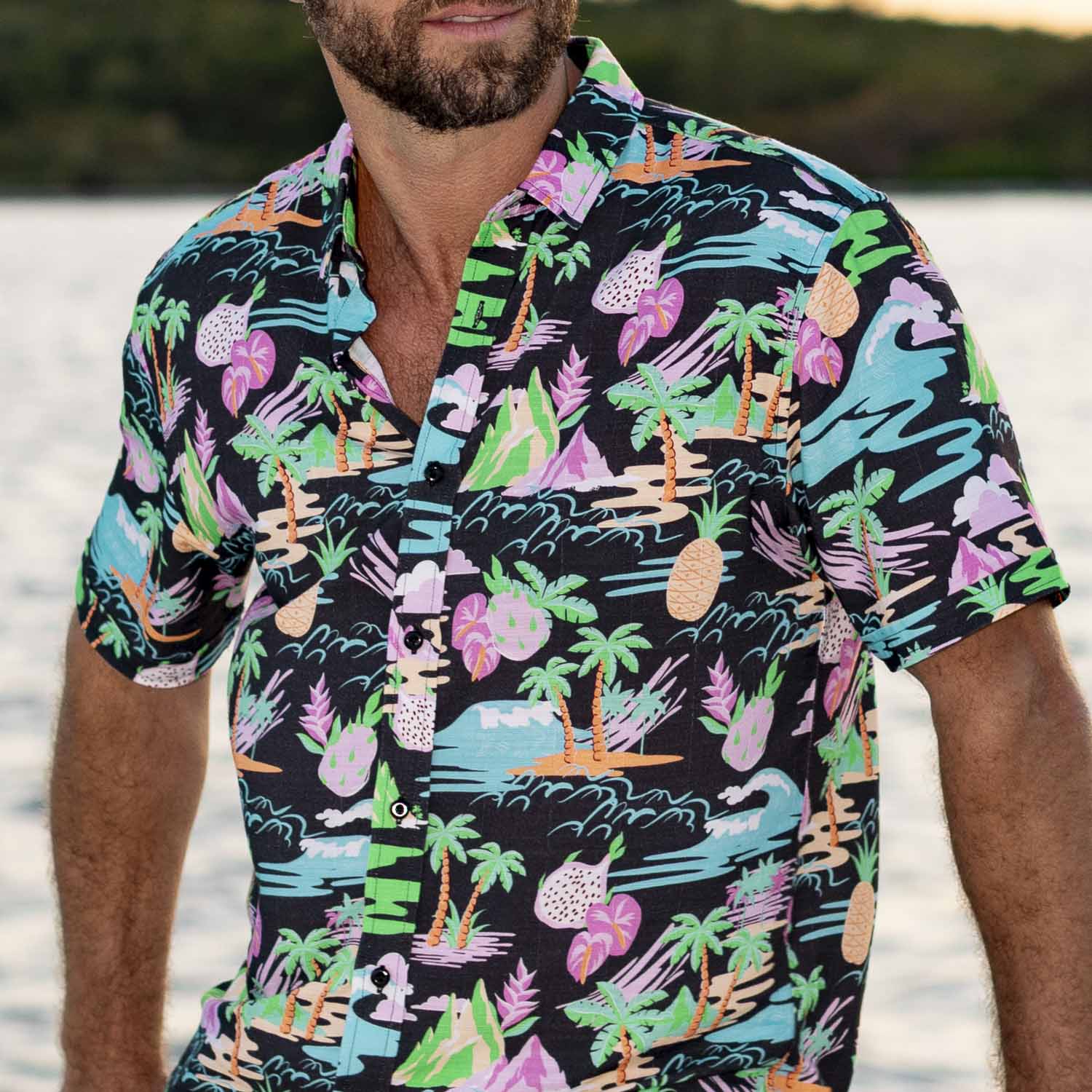 Neon Vacay – Bamboo Short Sleeve Shirt