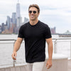Solid Black – Crewneck Tee
