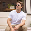 Solid White – Crewneck Tee
