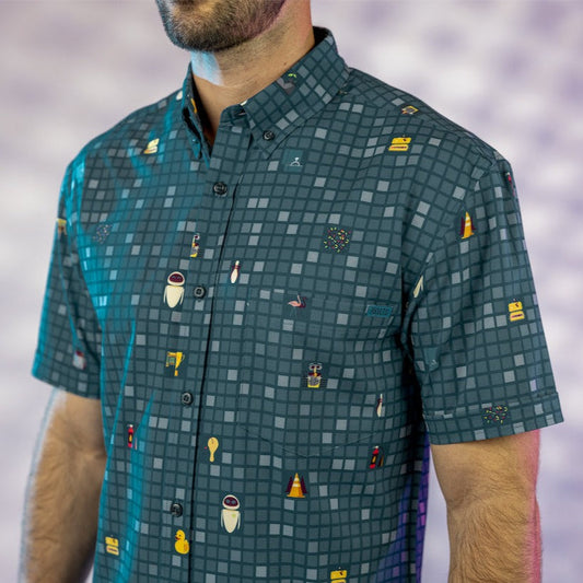RSVLTS RSVLTS Disney and Pixar WALL-E “Treasure Trash” – KUNUFLEX Short Sleeve Shirt