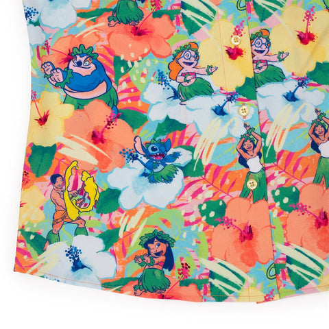 rsvlts-rsvlts-disney-lilo-stitch-let-s-dance-womens-kunuflex-short-sleeve-shirt