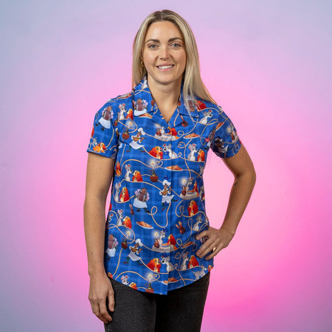 Disney’s Lady and the Tramp "Bella Notte" – Women's KUNUFLEX Short Sleeve Shirt
