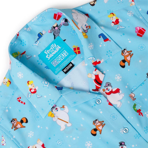 frosty-the-snowman-frosty-friends-womens-kunuflex-short-sleeve-shirt