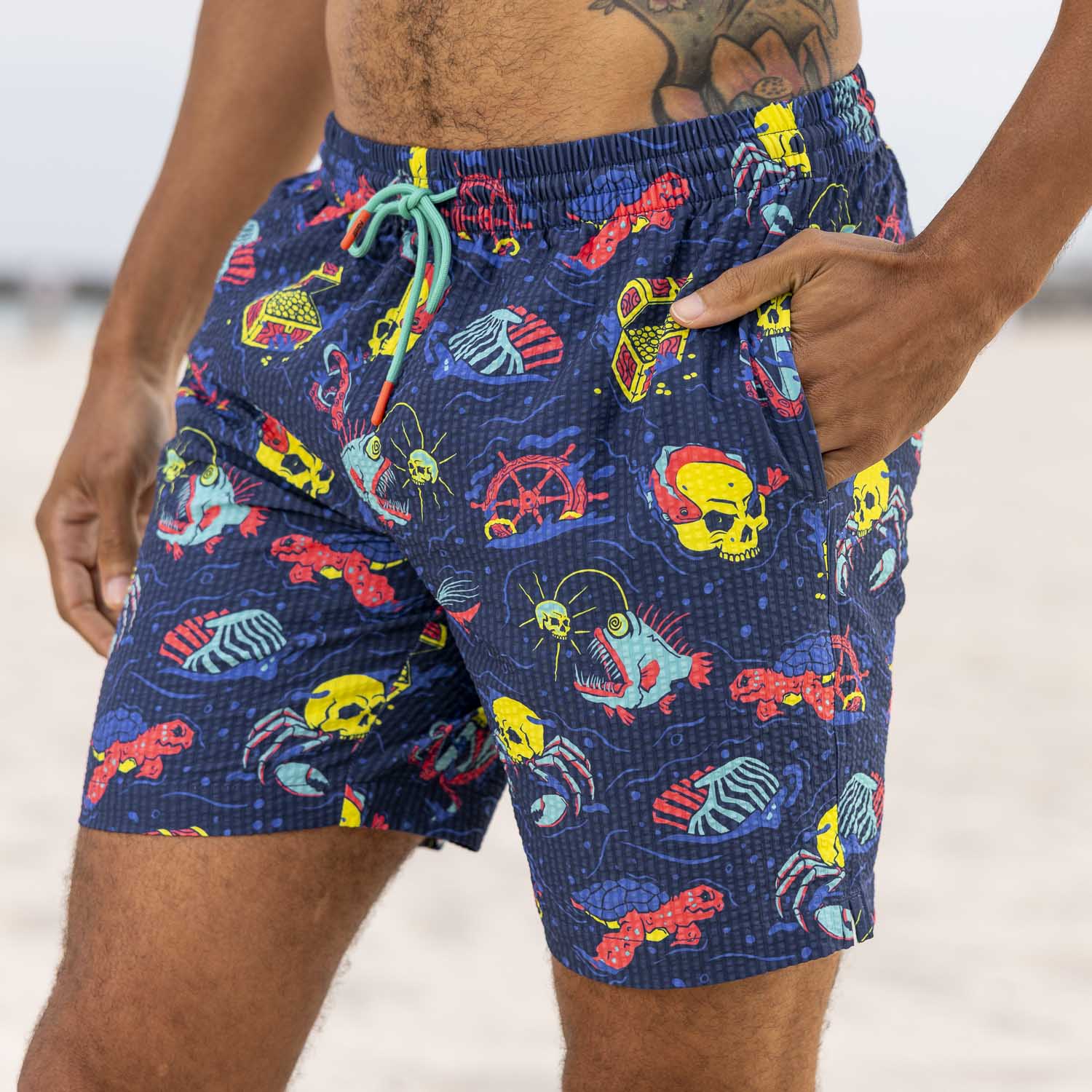 Stretch Seersucker Hybrid Shorts
