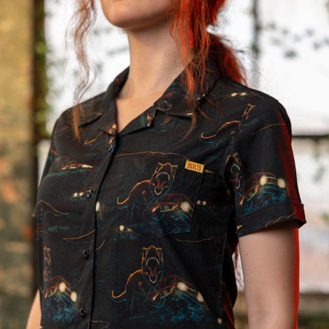 rsvlts-rsvlts-jurassic-park-must-go-faster-womens-kunuflex-short-sleeve-shirt