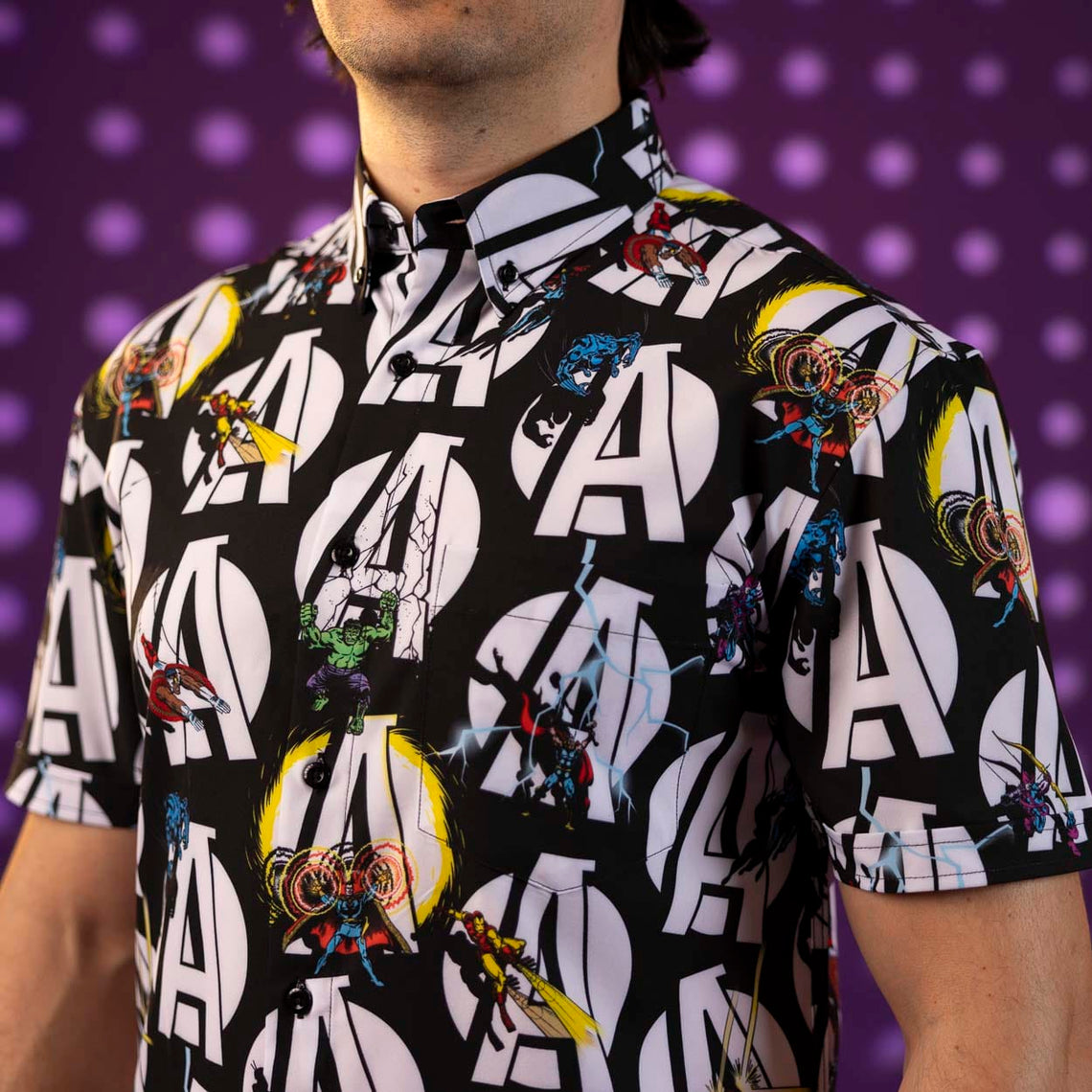 Avengers Charcoal Regular Fit Men's Polo T-Shirt by Being Human Clothing