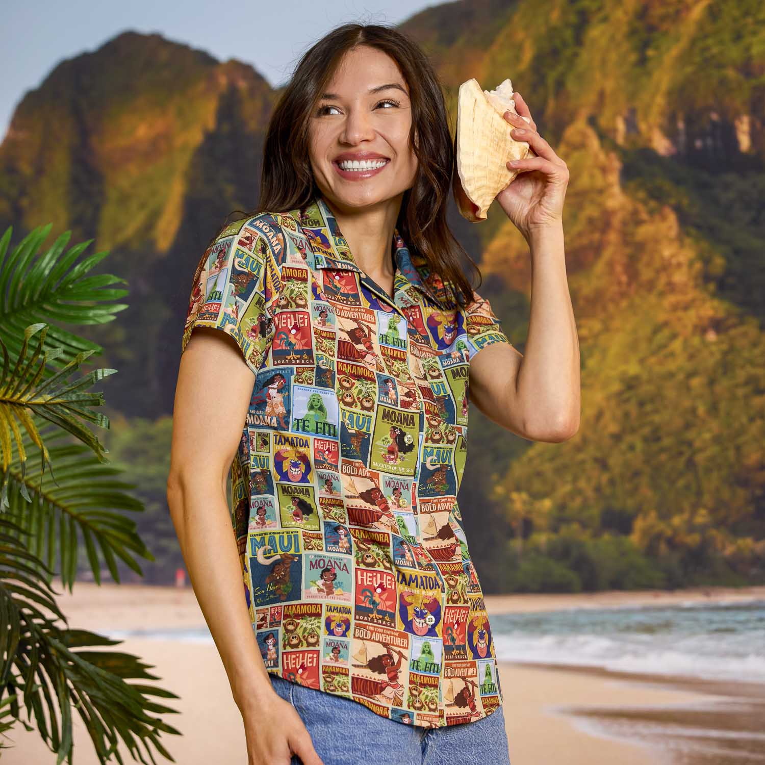 Women's Moana Button-Up Shirts | Disney's Tropical Style