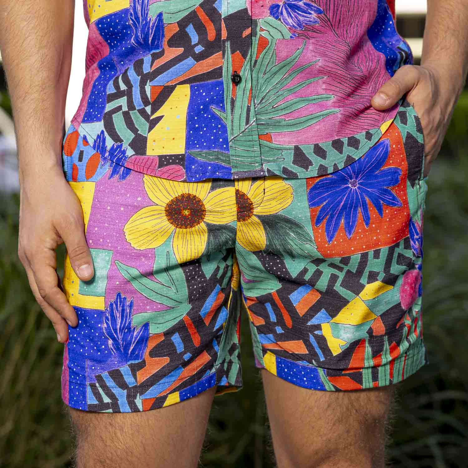 パンツ Limited handmade shorts Max Floral – Bamboo Resort Shorts