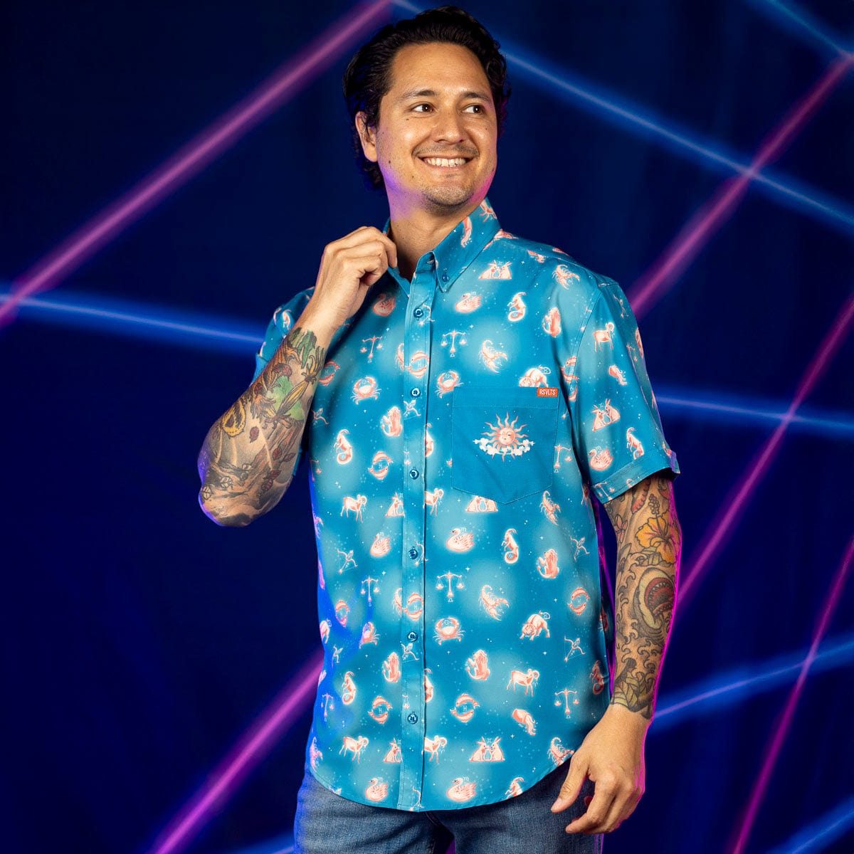 Star-Crossed Cosmos – KUNUFLEX Short Sleeve Shirt