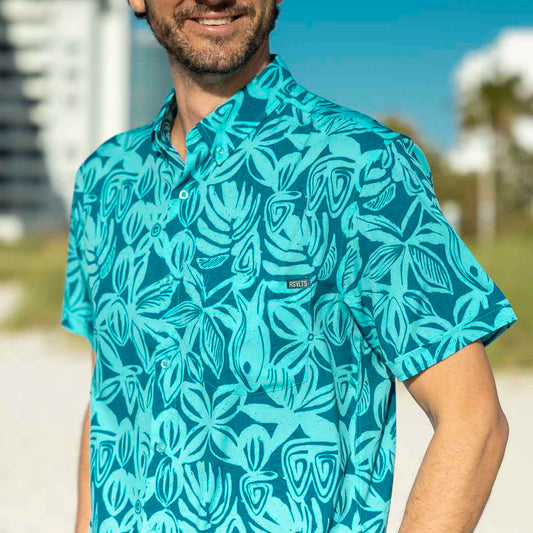 RSVLTS RSVLTS Short Sleeve Shirt Sweet Blue Sea – KUNUFLEX Short Sleeve Shirt