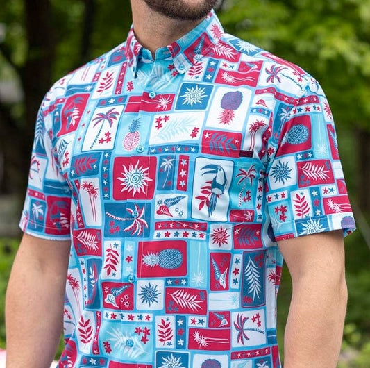 RSVLTS RSVLTS Short Sleeve Shirt "Vacation Nation" – KUNUFLEX Short Sleeve Shirt