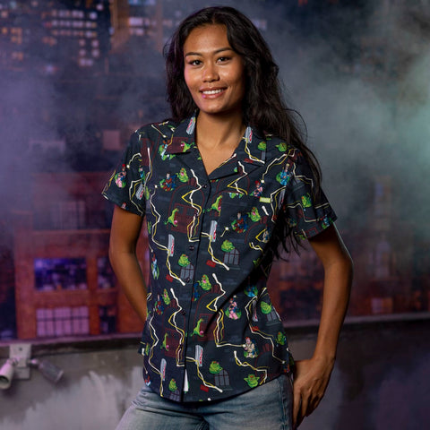 rsvlts-rsvlts-the-real-ghostbusters-ghostbusters-and-slimer_-womens-kunuflex-short-sleeve-shirt-the-real-ghostbusters-ghostbusters-and-slimer_-womens-kunuflex-short-sleeve-shirt