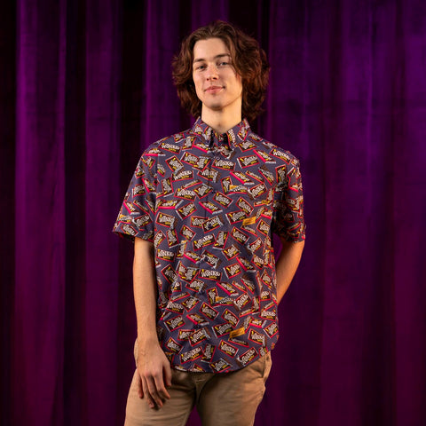 Willy Wonka "You've Got a Golden Ticket" KUNUFLEX Short Sleeve Shirt Willy Wonka "You've Got a Golden Ticket" KUNUFLEX Short Sleeve Shirt
