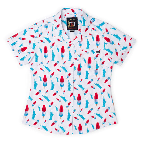 rsvlts-xs-rsvlts-womens-short-sleeve-shirt-america-pops-freedom-womens-kunuflex-short-sleeve-shirt-legends-edition-america-pops-freedom-womens-kunuflex-short-sleeve-shirt-legends-edition