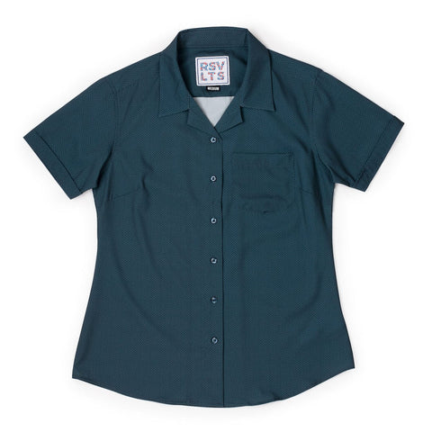 rsvlts-xs-rsvlts-womens-short-sleeve-shirt-bad-to-the-herringbone-womens-kunuflex-short-sleeve-shirt