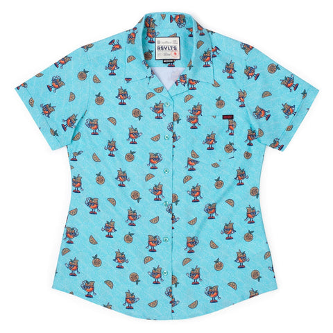rsvlts-xs-rsvlts-womens-short-sleeve-shirt-steves-birthday-collection-aperol-steve-womens-kunuflex-short-sleeve-shirt-steves-birthday-collection-aperol-steve-womens-kunuflex-short-sleeve-shirt