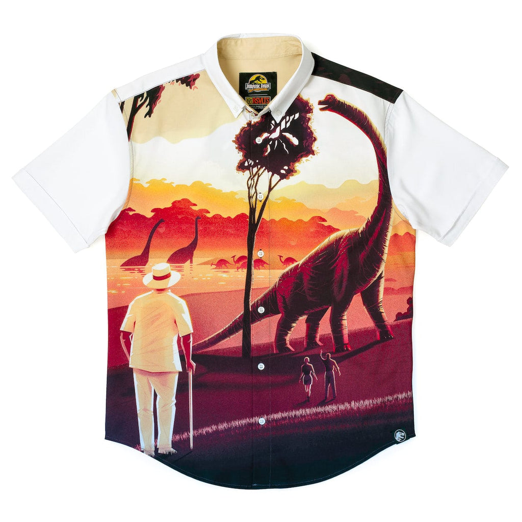 REVIEW FOR zipper Jurassic park dinosaur skeleton printed short-sleeved T-shirt YV8044 main image 0