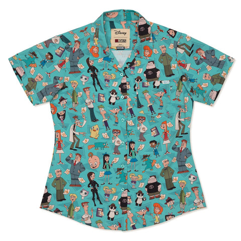 rsvlts-xs-rsvlts-phineas-and-ferb-multi-character-womens-_-kunuflex-short-sleeve-shirt-phineas-and-ferb-multi-character-womens-_-kunuflex-short-sleeve-shirt