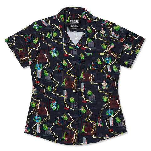 rsvlts-xs-rsvlts-the-real-ghostbusters-ghostbusters-and-slimer_-womens-kunuflex-short-sleeve-shirt-the-real-ghostbusters-ghostbusters-and-slimer_-womens-kunuflex-short-sleeve-shirt