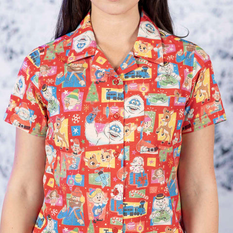 rsvlts-rudolph-womens-short-sleeve-shirt-rudolph-the-red-nosed-reindeer-christmas-64-womens-kunuflex-short-sleeve-shirt-rudolph-the-red-nosed-reindeer-christmas-64-womens-kunuflex-short-sleeve-shirt