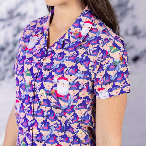 rsvlts-rudolph-womens-short-sleeve-shirt-rudolph-the-red-nosed-reindeer-we-are-santa-s-elves-womens-kunuflex-short-sleeve-shirt-rudolph-the-red-nosed-reindeer-we-are-santa-s-elves-womens-kunuflex-short-sleeve-shirt