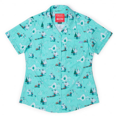 rsvlts-xs-rudolph-womens-short-sleeve-shirt-rudolph-the-red-nosed-reindeer-bumbles-bounce-womens-kunuflex-short-sleeve-shirt-rudolph-the-red-nosed-reindeer-bumbles-bounce-womens-kunuflex-short-sleeve-shirt
