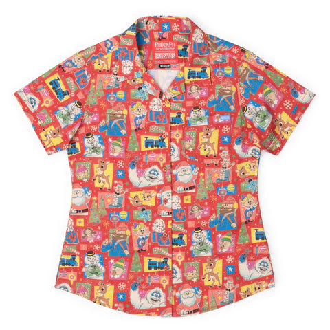 rsvlts-xs-rudolph-womens-short-sleeve-shirt-rudolph-the-red-nosed-reindeer-christmas-64-womens-kunuflex-short-sleeve-shirt-rudolph-the-red-nosed-reindeer-christmas-64-womens-kunuflex-short-sleeve-shirt