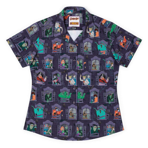 rsvlts-xs-scooby-doo-womens-short-sleeve-shirt-scooby-doo-mansion-of-mysteries-womens-kunuflex-short-sleeve-shirt-scooby-doo-mansion-of-mysteries-womens-kunuflex-short-sleeve-shirt