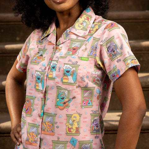 rsvlts-sesame-street-womens-short-sleeve-shirt-sesame-street-welcome-to-the-neighborhood-womens-kunuflex-short-sleeve-shirt-sesame-street-welcome-to-the-neighborhood-womens-kunuflex-short-sleeve-shirt
