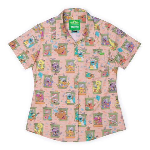 rsvlts-xs-sesame-street-womens-short-sleeve-shirt-sesame-street-welcome-to-the-neighborhood-womens-kunuflex-short-sleeve-shirt-sesame-street-welcome-to-the-neighborhood-womens-kunuflex-short-sleeve-shirt