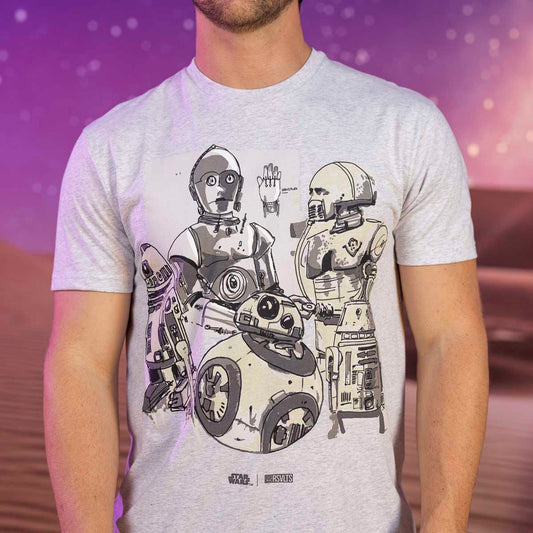 RSVLTS Star Wars Crewneck T-shirt Star Wars™ "Droid Drawings" – Crewneck Tee