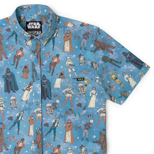 RSVLTS XS Star Wars Short Sleeve Shirt Star Wars™ "Retro ‘77" – KUNUFLEX Short Sleeve Shirt Star Wars™ "Retro ‘77" – KUNUFLEX Short Sleeve Shirt