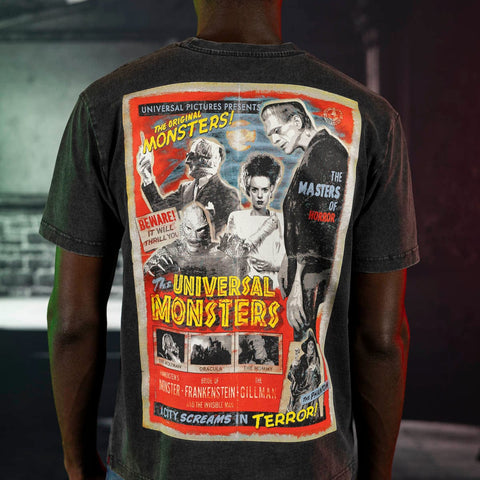 famous monsters t shirt Universal Monsters "Masters of Horror" – Vintage Crewneck Tee