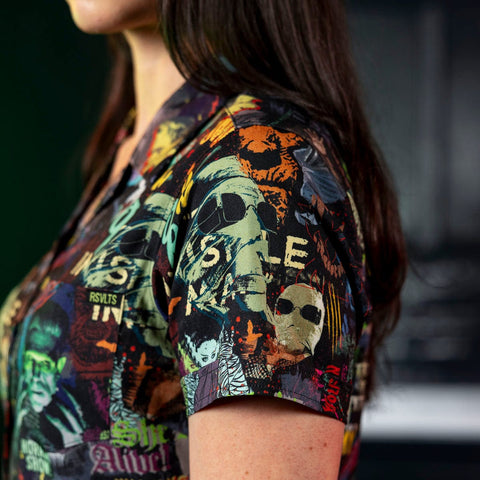 rsvlts-universal-monsters-womens-short-sleeve-shirt-universal-monsters-street-art-scare-athon-womens-kunuflex-short-sleeve-shirt-universal-monsters-street-art-scare-athon-womens-kunuflex-short-sleeve-shirt