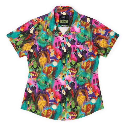rsvlts-xs-universal-monsters-universal-monsters-technicolor-terror-womens-kunuflex-short-sleeve-shirt-universal-monsters-technicolor-terror-womens-kunuflex-short-sleeve-shirt